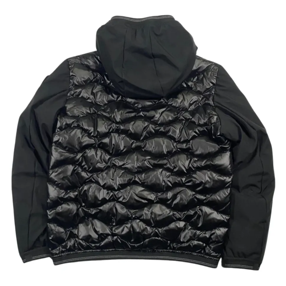 Manteau Enfant Noir Matelassé avec Capuche
