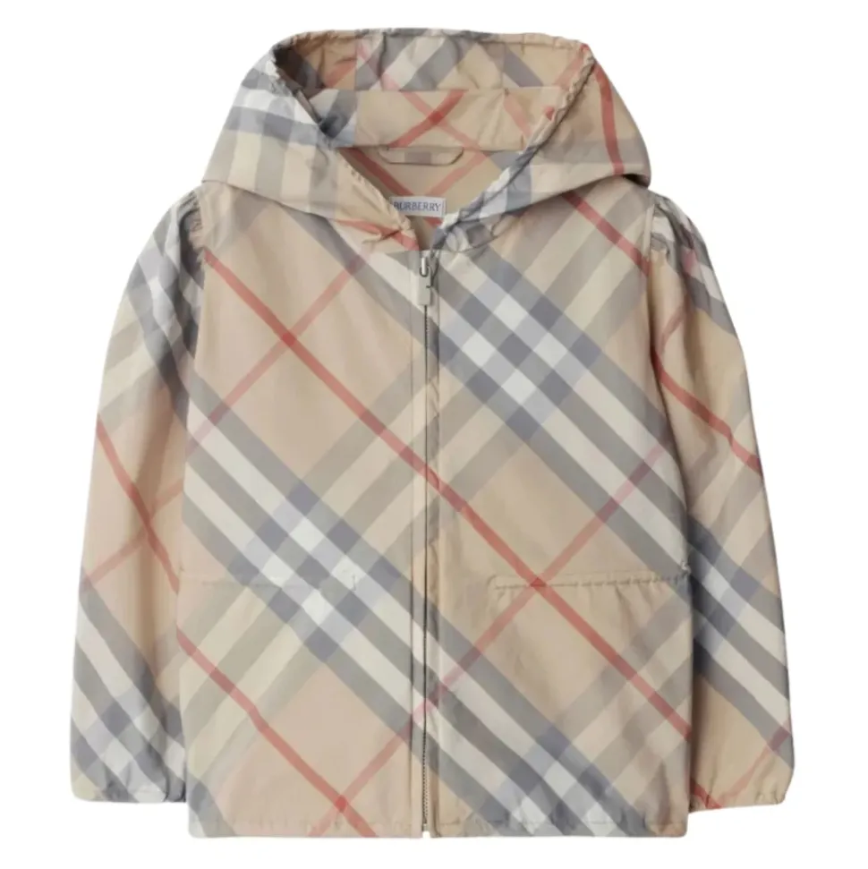 Manteau Enfant Vintage Check Gris