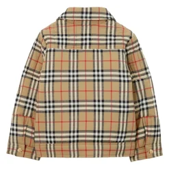 Manteau Matelassé à Carreaux Vintage