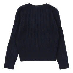 Mini Gilet en Tricot Torsadé