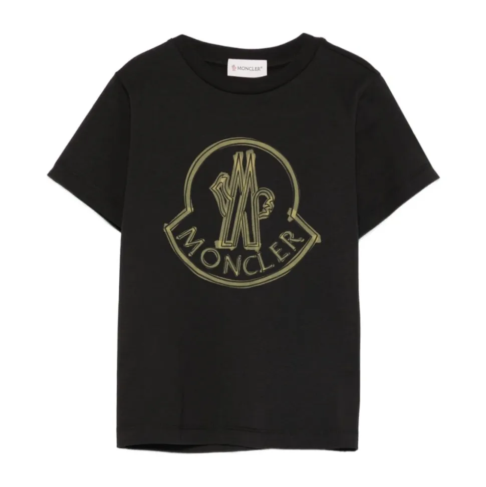 MONCLER KIDS T-shirts et Polos Noir