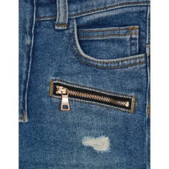 Pantalon biker en denim Blue