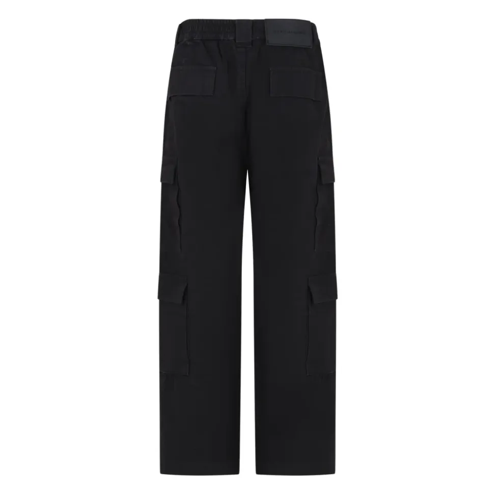 Pantalon Cargo Noir en Coton