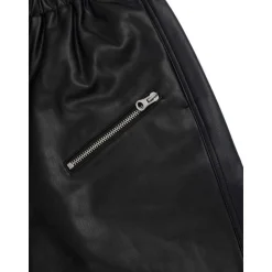 Pantaloncini cropped en similicuir