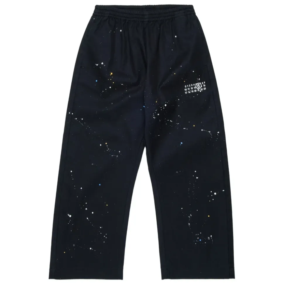 Pantalon à éclaboussures de peinture