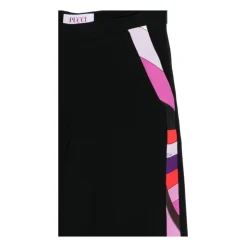 Pantalon Culotte avec Inserts Contrastants