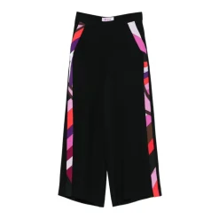 Pantalon Culotte avec Inserts Contrastants
