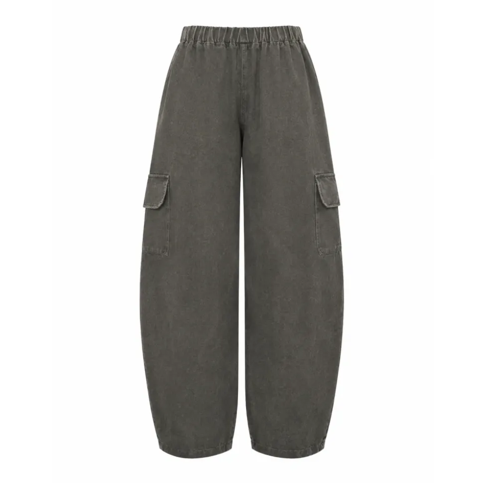 Pantalon décontracté effet denim