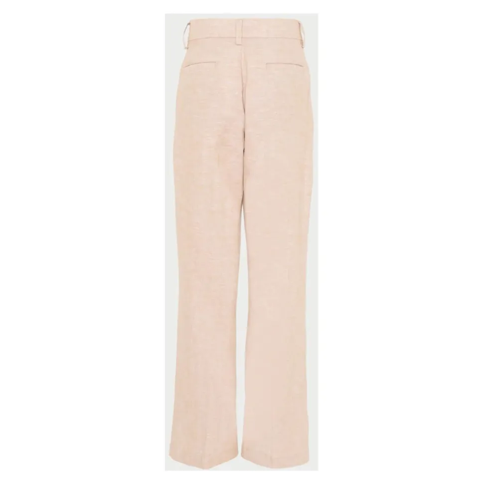 Pantalon de costume en mélange de lin