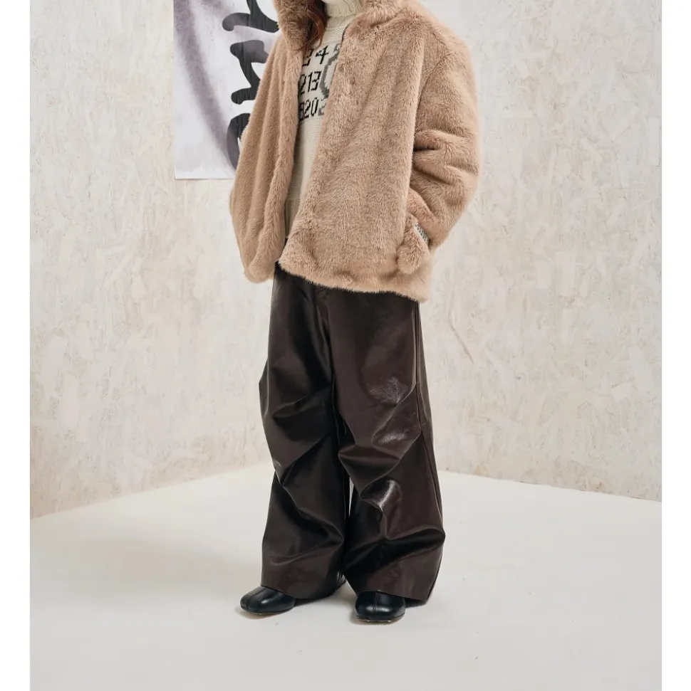 Pantalon de jogging avec logo et finition enduite