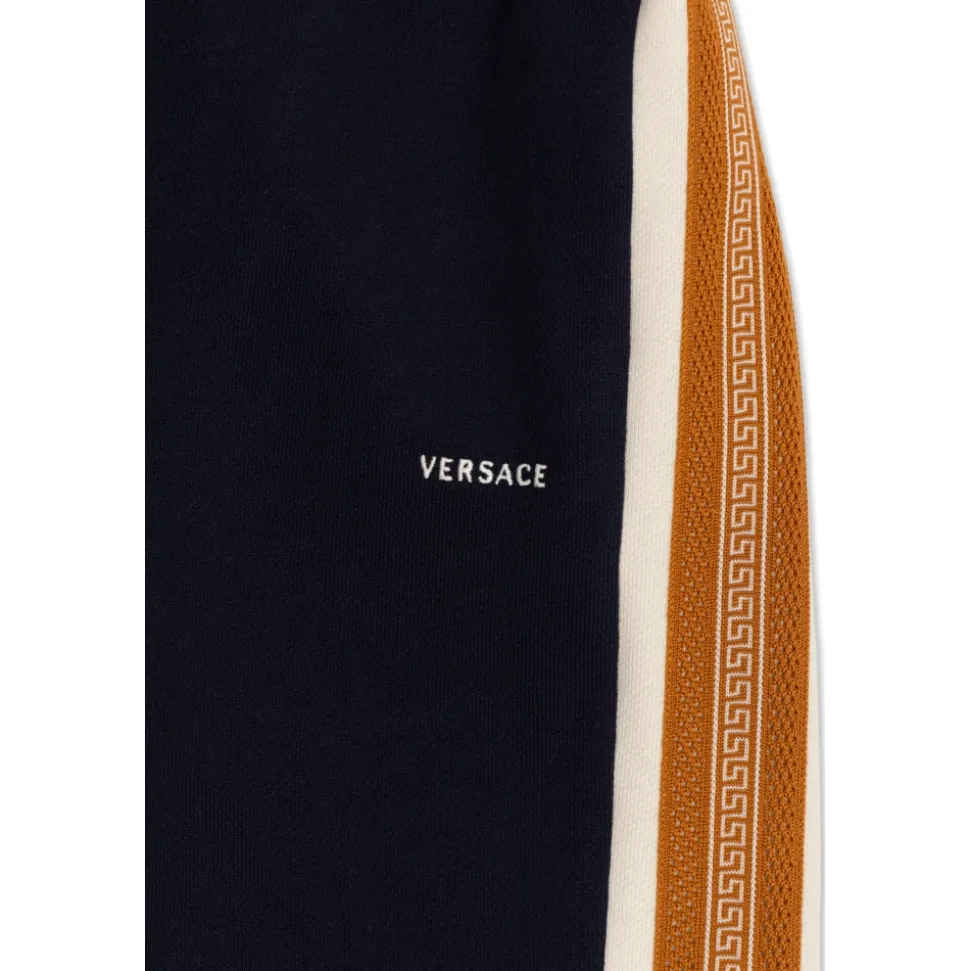 Pantalon de jogging en jersey de coton avec logo brodé