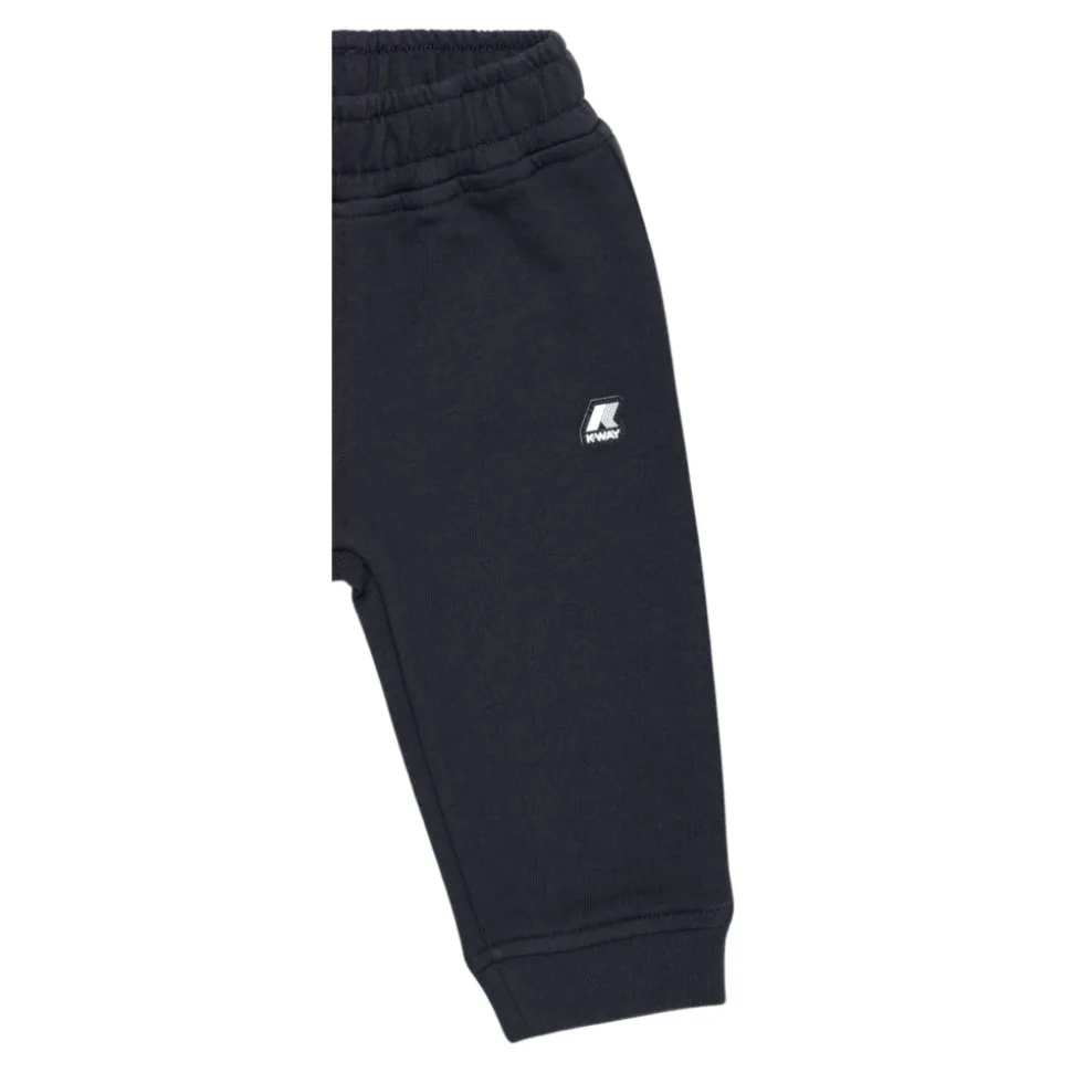 Pantalon de survêtement bleu sportif à enfiler