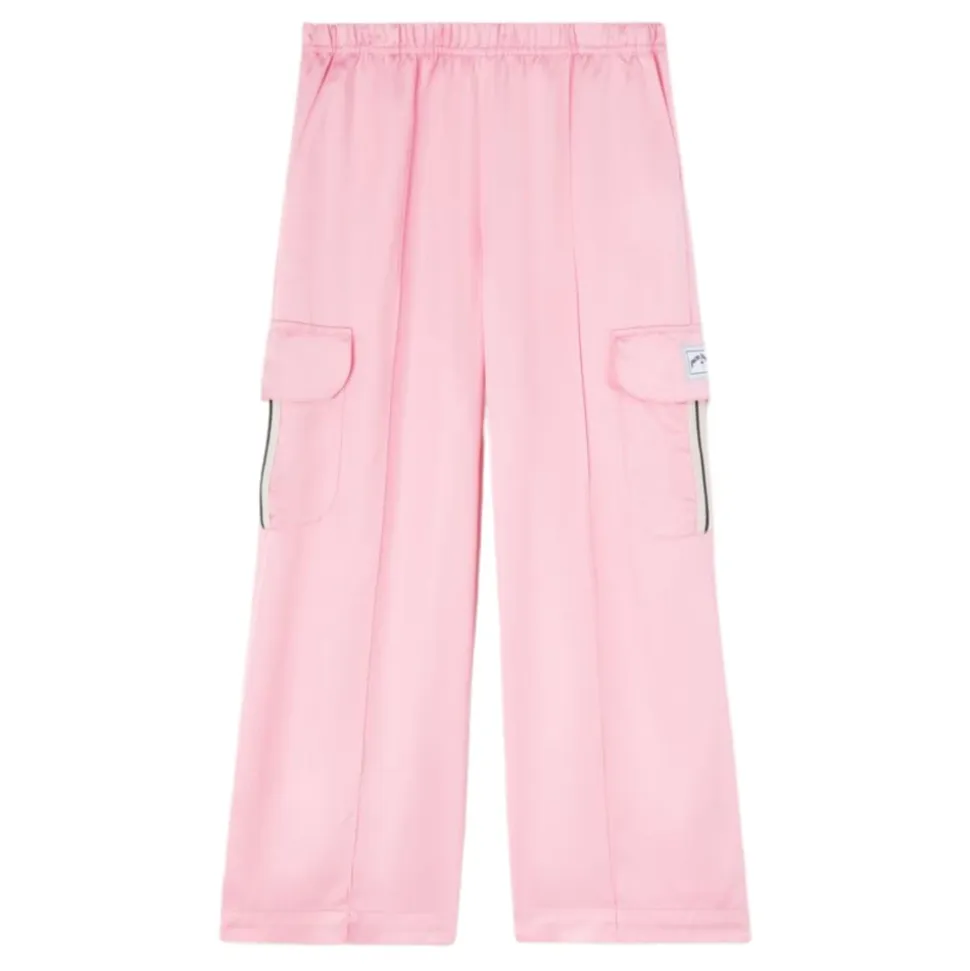 Pantalon de survêtement cargo en satin