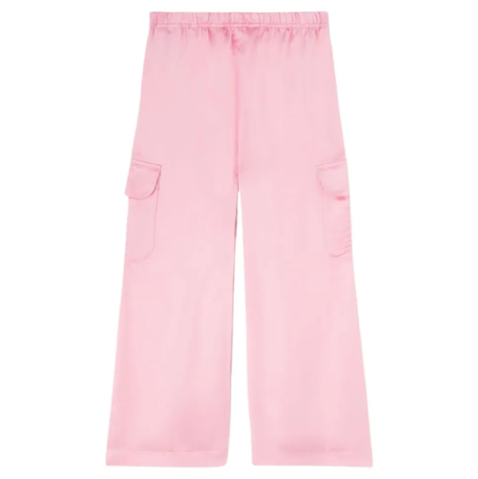 Pantalon de survêtement cargo en satin