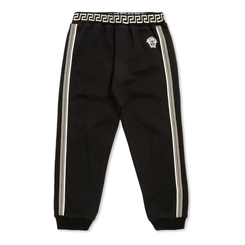 Pantalon de survêtement en jersey de coton brodé