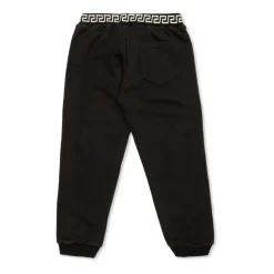 Pantalon de survêtement en jersey de coton brodé