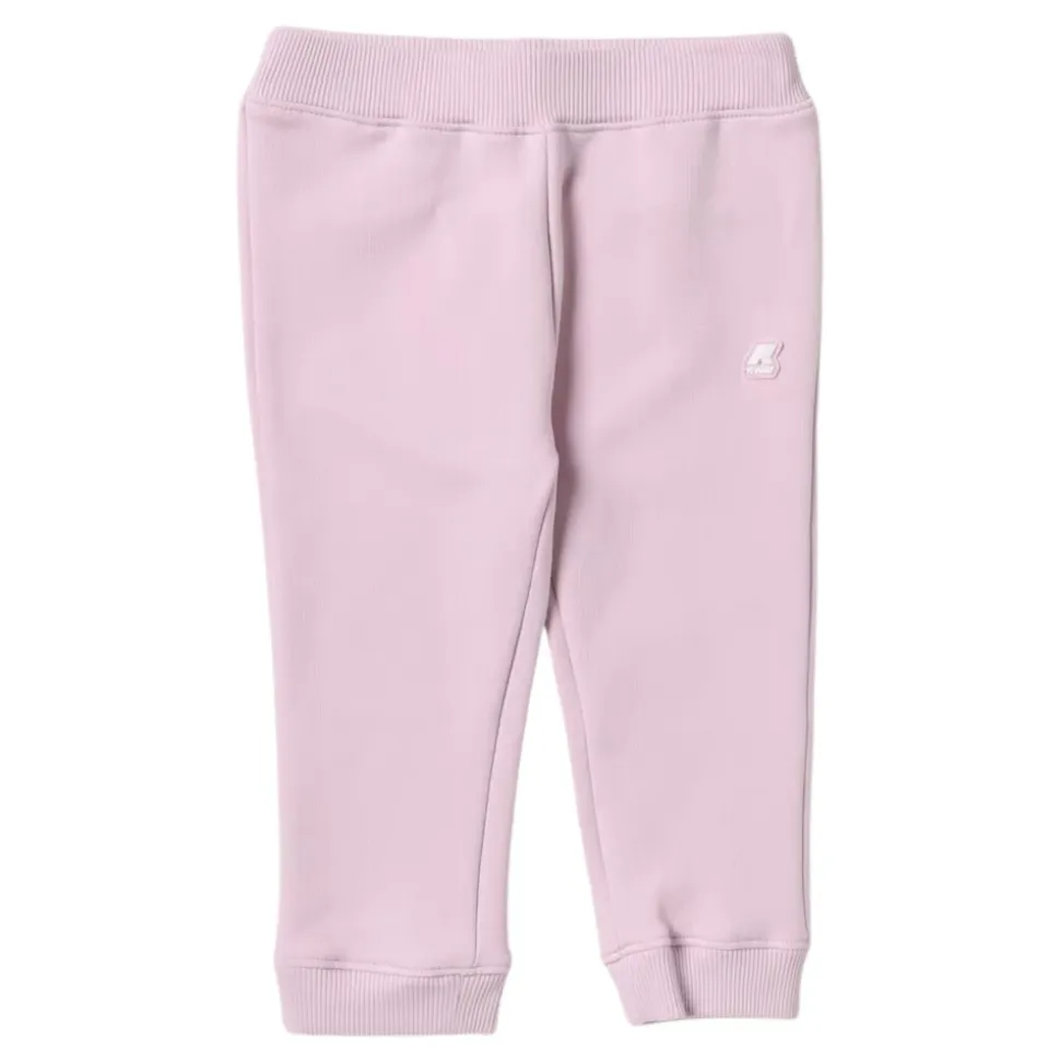 Pantalon de survêtement rose sportif à enfiler