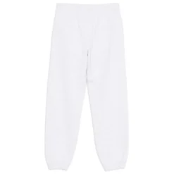 Pantalon en Coton Gris avec Imprimé Logo