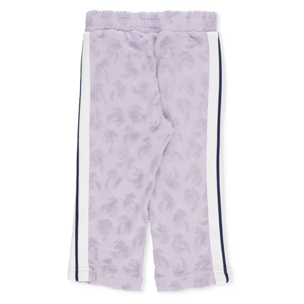 Pantalon En Coton Violet Pour Enfants Avec Taille Élastique