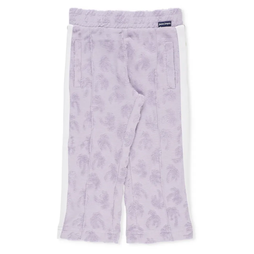 Pantalon En Coton Violet Pour Enfants Avec Taille Élastique