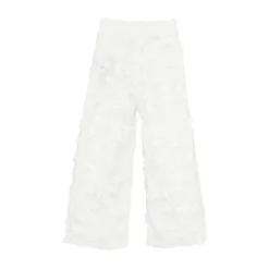 Pantalon en dentelle avec boutons dorés