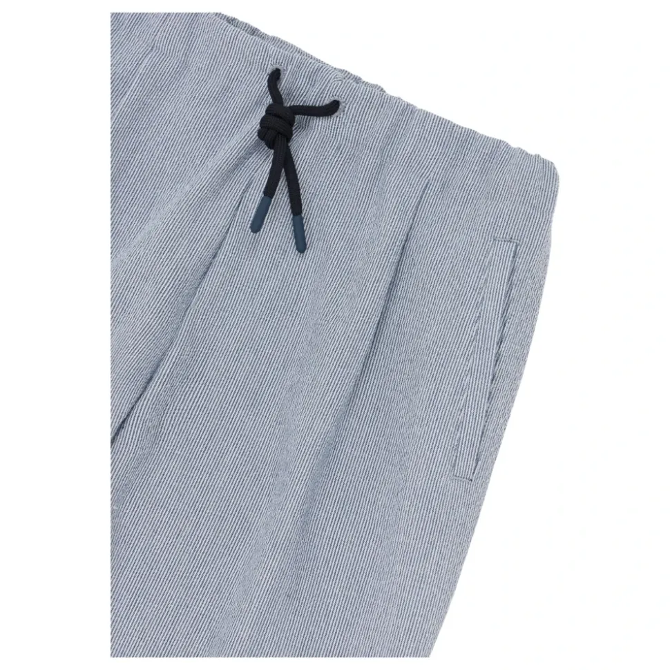 Pantalon en jersey à cordon rayé