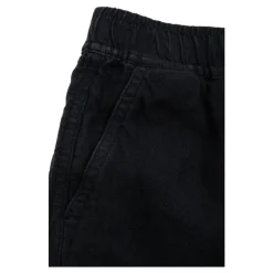 Pantalon en lin avec écusson logo
