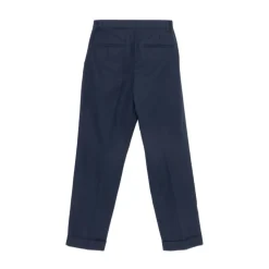 Pantalon à revers plissé
