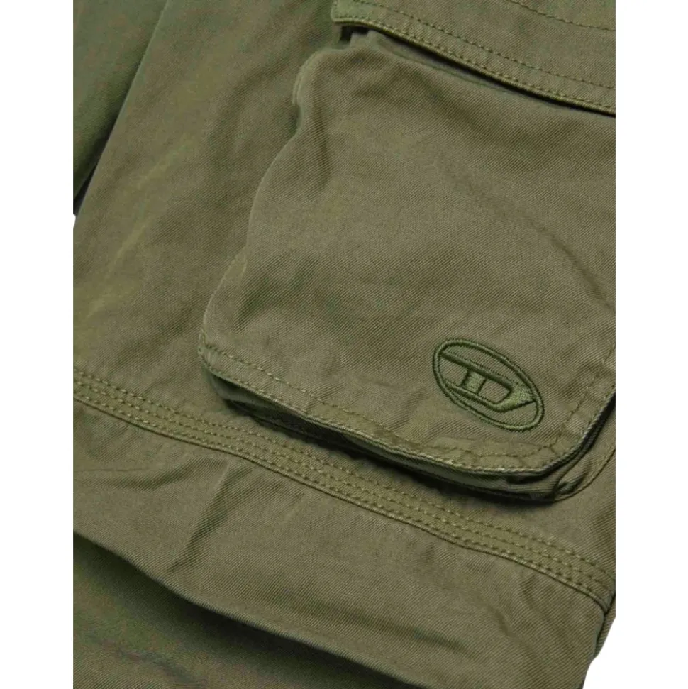 Pantalons Cargo à broderie Oval D