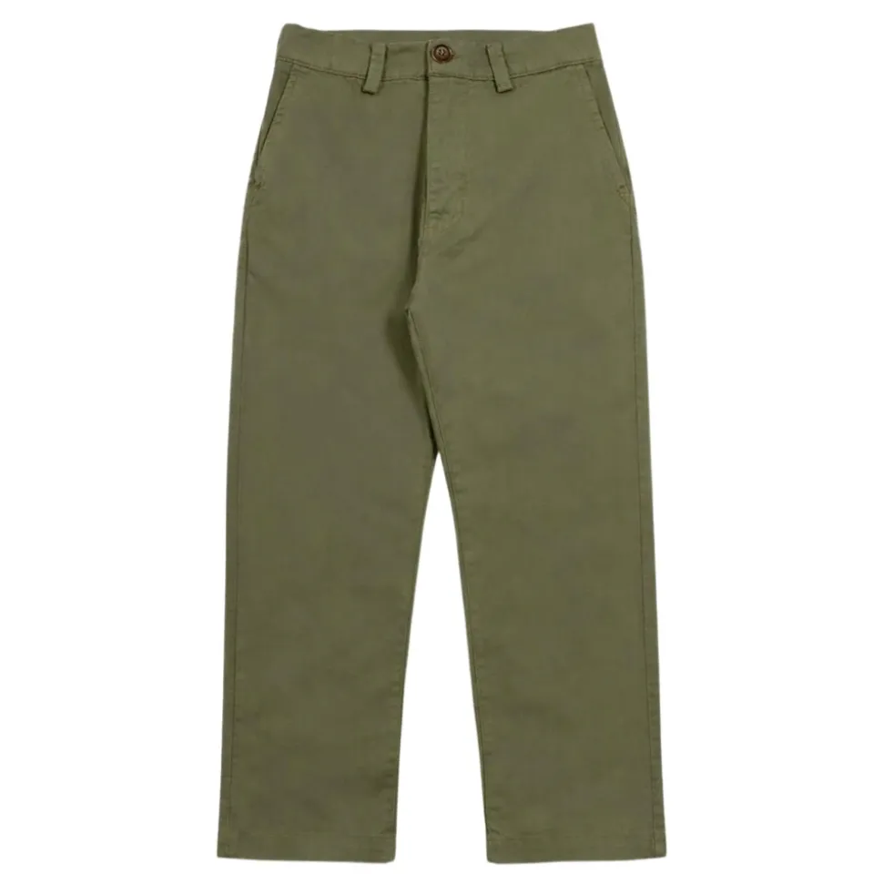 Pantalon slim en sergé de coton stretch