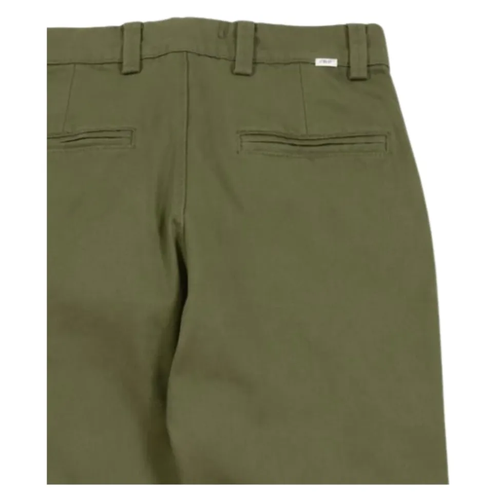 Pantalon slim en sergé de coton stretch