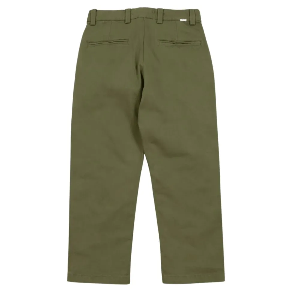 Pantalon slim en sergé de coton stretch