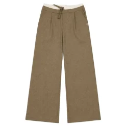 Pantalon Évasé à Micro-Carreaux