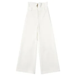 Pantalon évasé taille haute