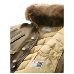 Parka Arctic à Capuche Détachable en Fourrure
