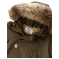 Parka Arctic à Capuche Détachable en Fourrure