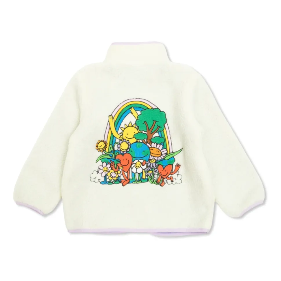 Polaire avec motif floral