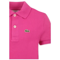 Polo Fuchsia avec Icône Crocodile