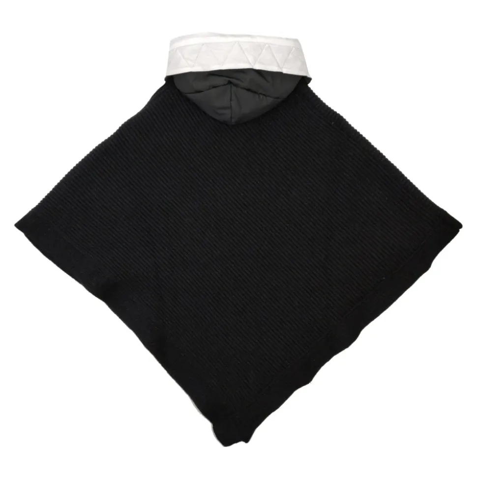 Poncho en mélange cachemire et lurex