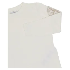 Pull col rond avec broderie boussole