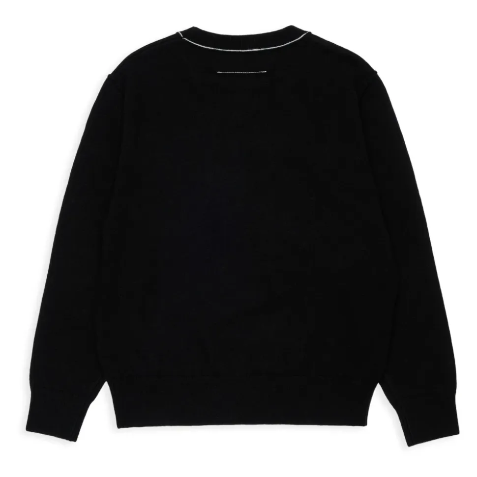 Pull col rond avec logo