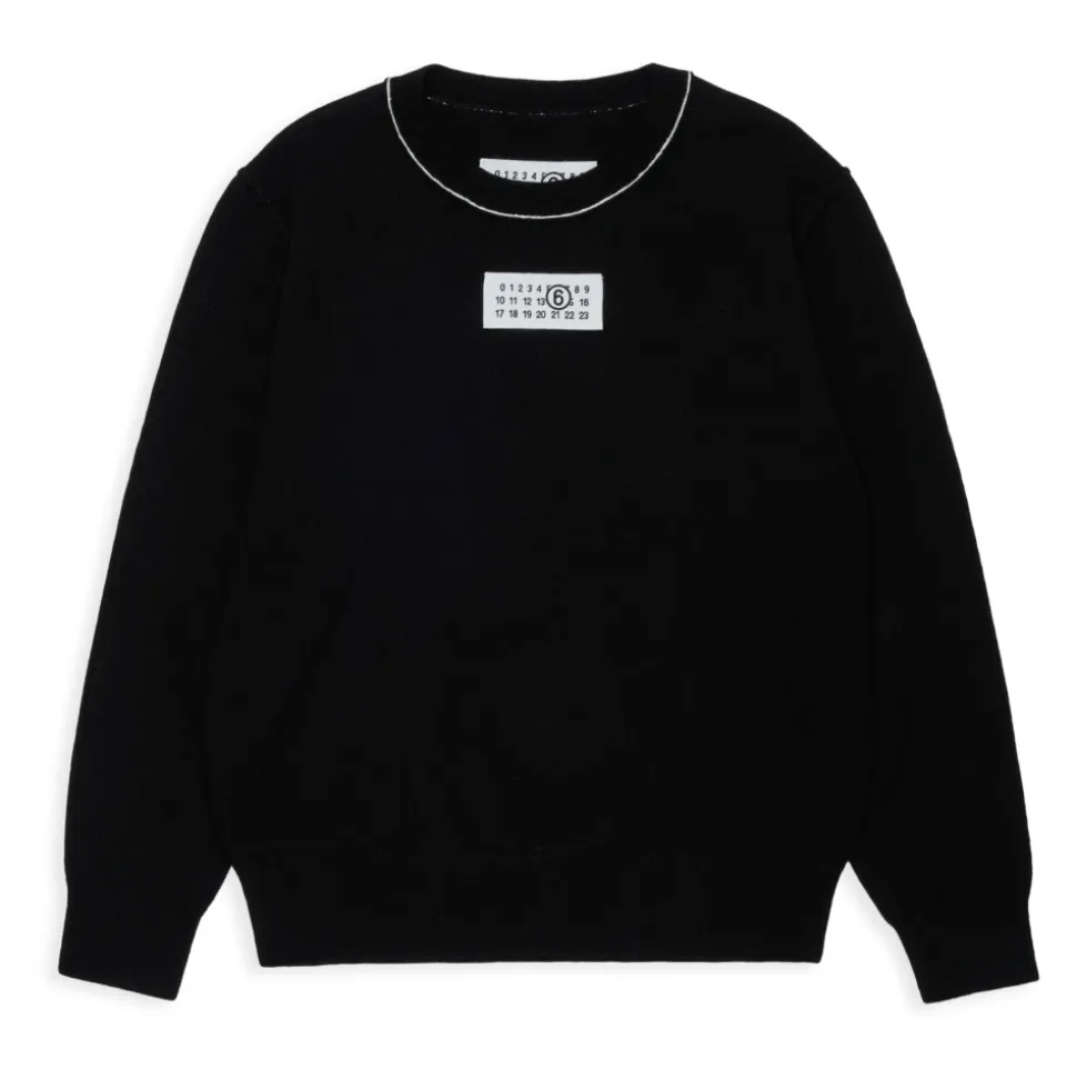 Pull col rond avec logo