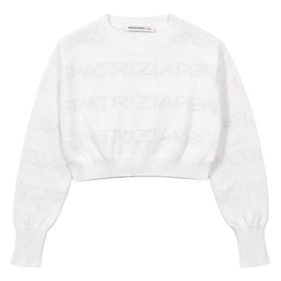 Pull court à logo intégral