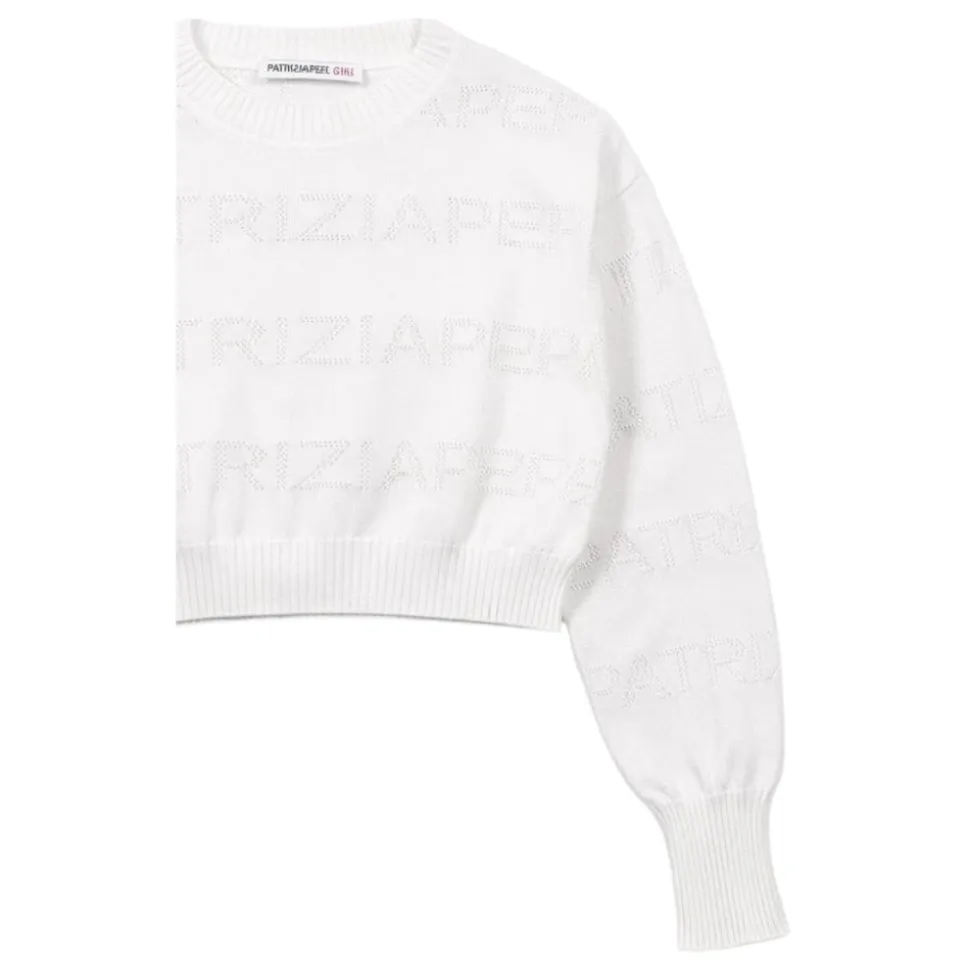 Pull court à logo intégral