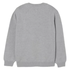Pull en maille simple en laine avec broderie