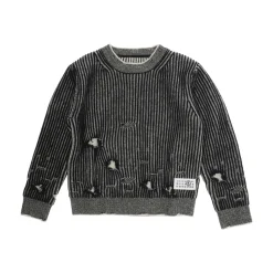 Pull en Maille Unisexe Noir