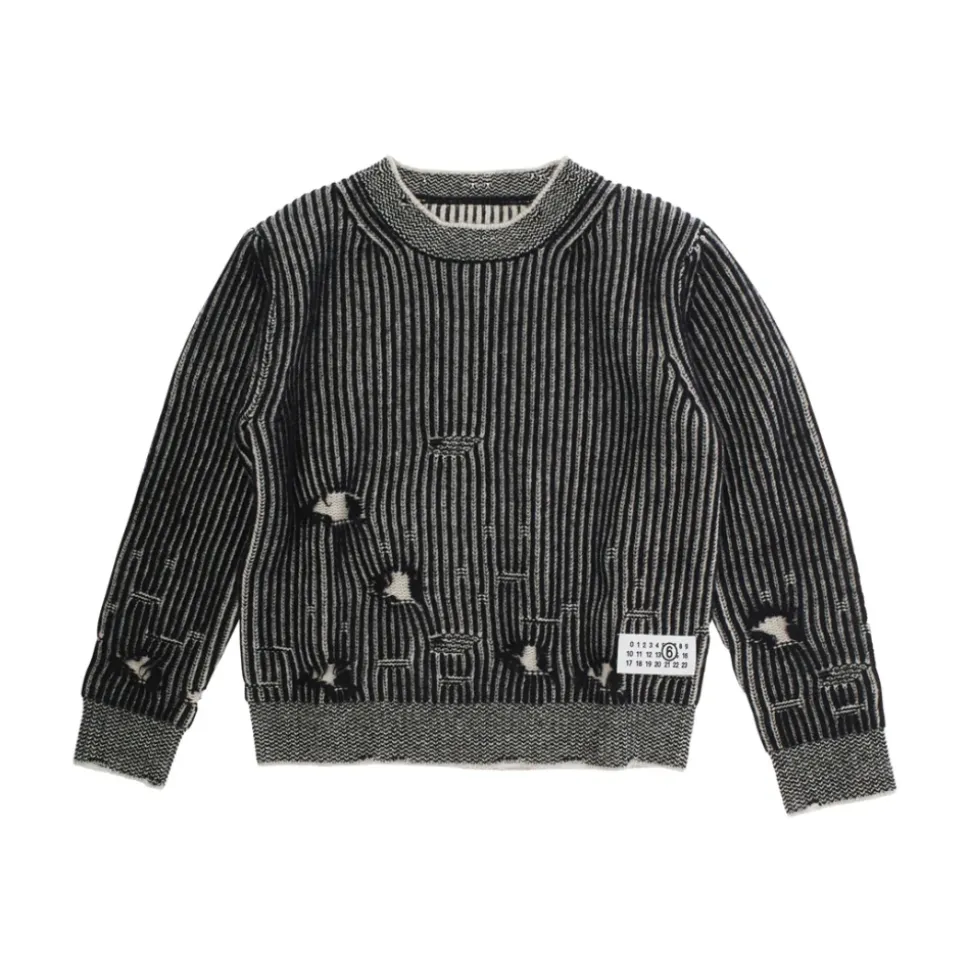 Pull en Maille Unisexe Noir