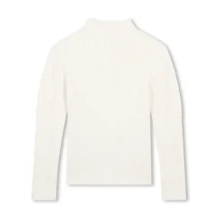 Pull Ivoire Tricot Col Rond