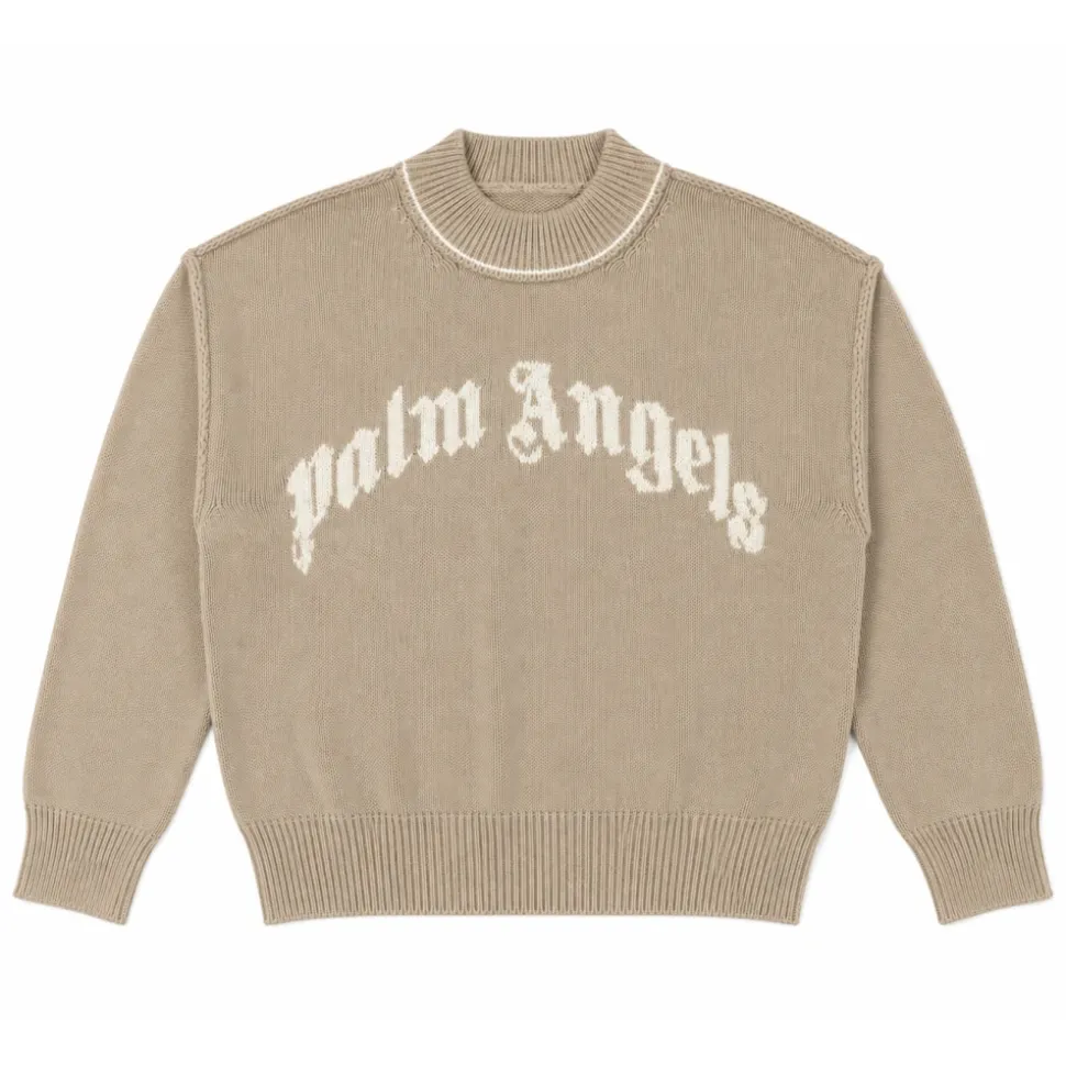 Pull à logo avec poignets côtelés