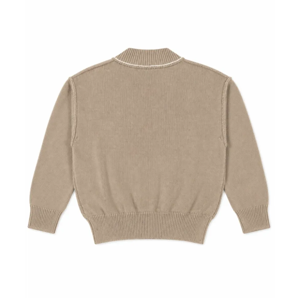 Pull à logo avec poignets côtelés
